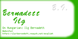 bernadett ilg business card